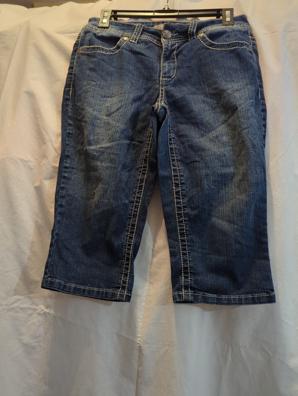 Nine West Jean Capris Womens Size 6 Blue Dark Wash Vintage Collection EUC